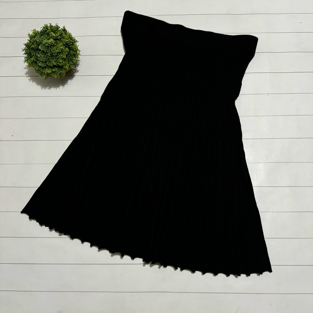 Adiva Black Knit Long Modest Midi Length Sweater Skirt Black Women’s Size XL